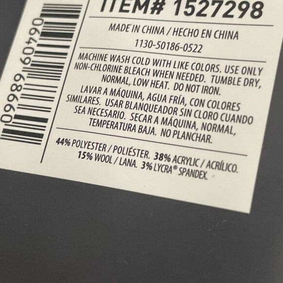 NEW Weatherproof Mens 6-12 Vintage Wool Blend Crew Socks 10 Pairs Black & Gray - Picture 6 of 7